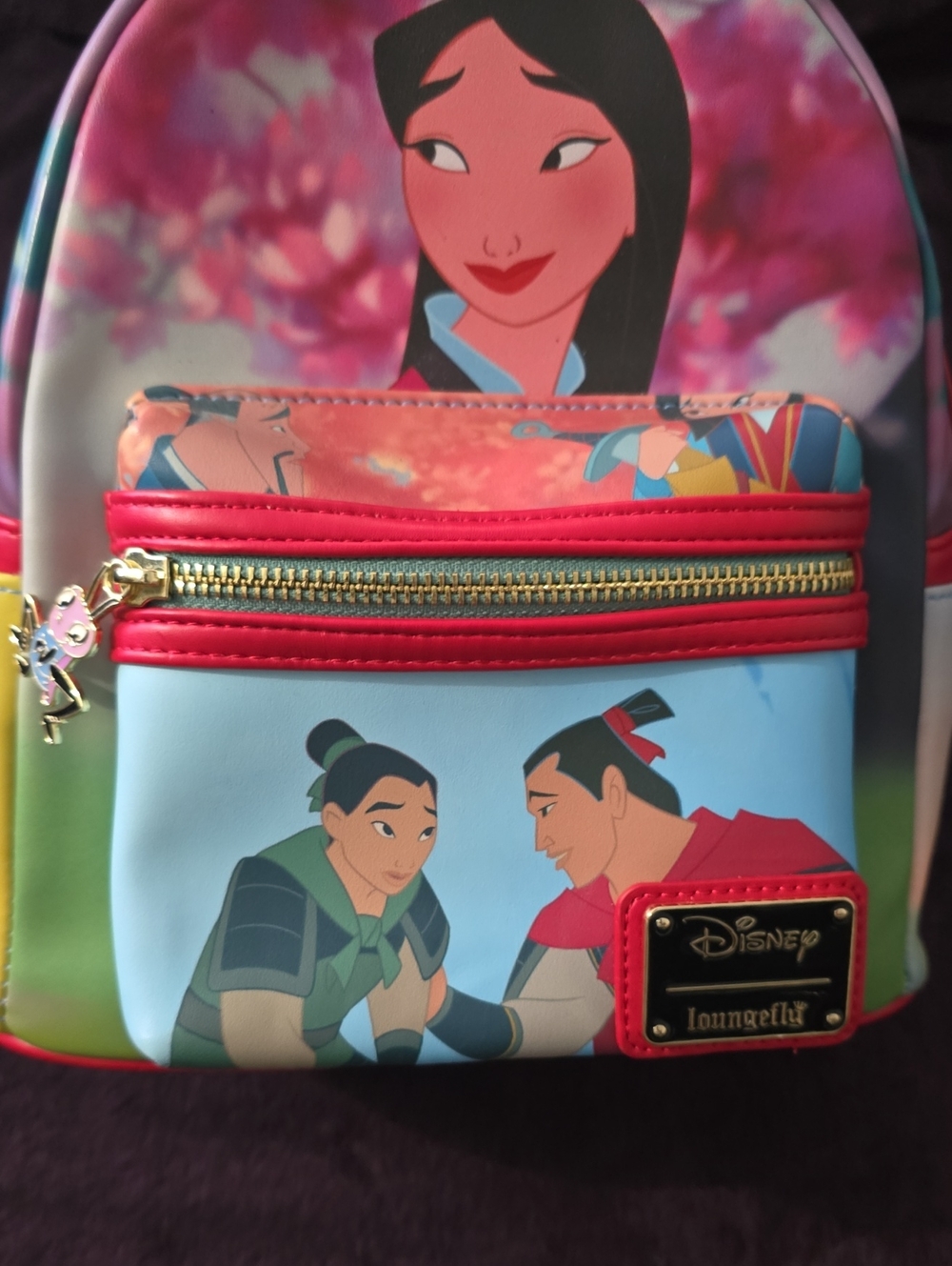 Loungefly Disney Princess Mulan Mini Backpack - Picture 2 of 9